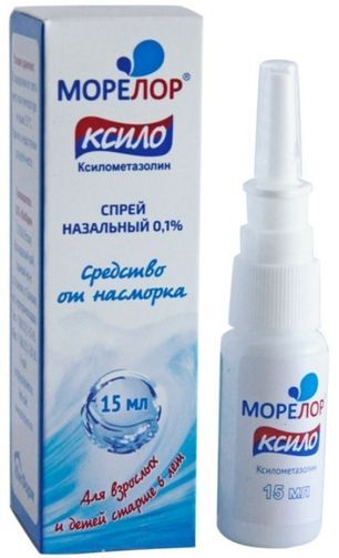 Морелор ксило 0,1% 15мл спрей назальный