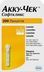 Акку-Чек СофтКликс ланцеты, 200 шт. Акку-Чек СофтКликс ланцеты, 200 шт.