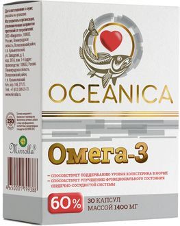 Океаника Омега 3 капсулы 60% 30 шт. Мирролла