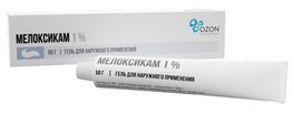 Мелоксикам 1% 50г гель для наружного применения Мелоксикам 1% 50г гель для наружного применения
