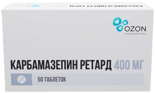 Карбамазепин Ретард 400мг 50 шт. таблетки с пролонгированным высвобождением