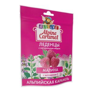 Альпийская Карамель леденцы детские Мёд/Витамин С/Малина 75г Альпийская Карамель леденцы детские Мёд/Витамин С/Малина 75г