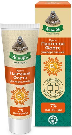 Лекарь пантенол форте крем универсальный 7% 30мл Лекарь пантенол форте крем универсальный 7% 30мл