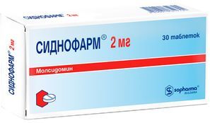 Сиднофарм 2мг 30 шт. таблетки Сиднофарм 2мг 30 шт. таблетки