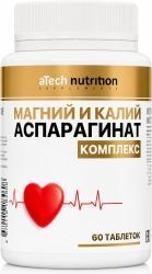 Атеч Нутришн Магний И Калий Аспарагинат таблетки 1000мг 30 шт. Атеч Нутришн Магний И Калий Аспарагинат таблетки 1000мг 30 шт.