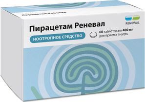 Пирацетам Реневал 400мг 60 шт. таблетки покрытые пленочной оболочкой