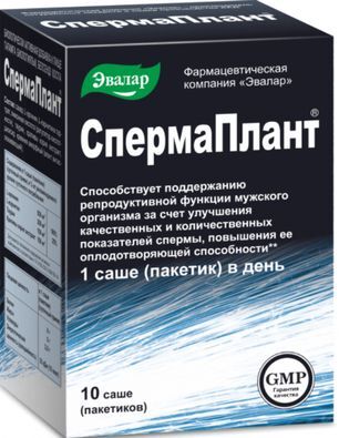 Спермаплант 3,5г 10 шт. саше Эвалар Спермаплант 3,5г 10 шт. саше Эвалар