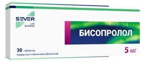 Бисопролол 5мг 30 шт. таблетки покрытые пленочной оболочкой Бисопролол 5мг 30 шт. таблетки покрытые пленочной оболочкой