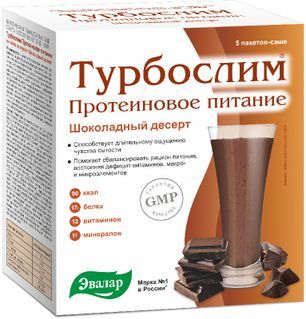 Турбослим Протеиновое Питание коктейль Шоколадный десерт 5 шт. Турбослим Протеиновое Питание коктейль Шоколадный десерт 5 шт.