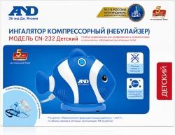 Анд Ингалятор компрессорный Cn-232 для детей (Рыба) Анд Ингалятор компрессорный Cn-232 для детей (Рыба)