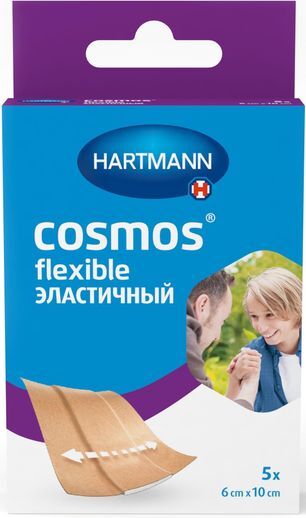 Хартманн космос текстильный пластырь 6х10см 5 шт. Хартманн космос текстильный пластырь 6х10см 5 шт.