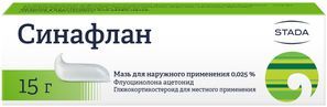 Синафлан 0,025% 15г мазь для наружного применения Синафлан 0,025% 15г мазь для наружного применения
