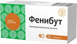 Фенибут 250мг 20 шт. таблетки Фенибут 250мг 20 шт. таблетки
