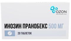Инозин Пранобекс 500мг 20 шт. таблетки Озон Инозин Пранобекс 500мг 20 шт. таблетки Озон