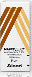 Максидекс 0,1% 5мл капли глазные