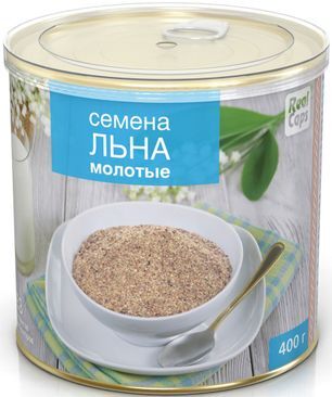 Семена Льна молотые 400г РеалКапс