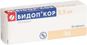 Бидоп Кор 2,5мг 56 шт. таблетки Бидоп Кор 2,5мг 56 шт. таблетки