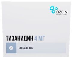 Тизанидин 4мг 30 шт. таблетки Тизанидин 4мг 30 шт. таблетки