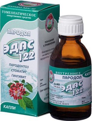 Пародол эдас-122 25мл капли гомеопатические