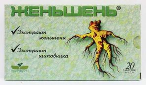 Женьшень 20 шт. таблетки Парафарм Витамер Женьшень 20 шт. таблетки Парафарм Витамер