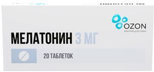 Мелатонин 3мг 20 шт. таблетки покрытые пленочной оболочкой