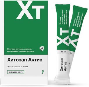 Хитозан Актив со вкусом Манго 10мл 30 шт.