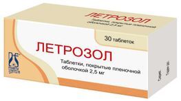 Летрозол 2,5мг 30 шт. таблетки покрытые пленочной оболочкой
