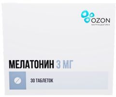 Мелатонин 3мг 30 шт. таблетки покрытые пленочной оболочкой