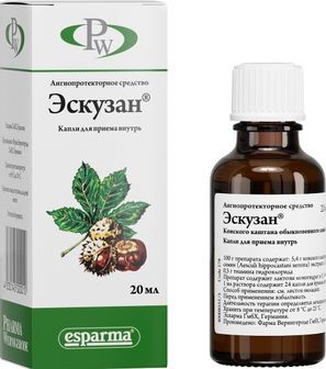 Эскузан 20мл раствор для приема внутрь Эскузан 20мл раствор для приема внутрь