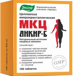 Мкц Анкир-Б Целлюлоза Микрокристаллическая таблетки 100 шт. Эвалар Мкц Анкир-Б Целлюлоза Микрокристаллическая таблетки 100 шт. Эвалар