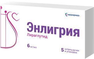 Энлигрия 6мг/мл 3мл 5 шт. раствор для подкожного введения шприц-ручка Энлигрия 6мг/мл 3мл 5 шт. раствор для подкожного введения шприц-ручка