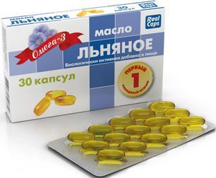 Масло Льняное Первый холодный отжим 0,5г капсулы 30 шт. РеалКапс Масло Льняное Первый холодный отжим 0,5г капсулы 30 шт. РеалКапс