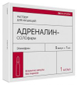 Адреналин-Солофарм 1мг/мл 1мл 5 шт. раствор для инъекций