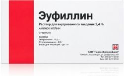 Эуфиллин 24мг/мл 10мл 10 шт. раствор для внутривенного введения