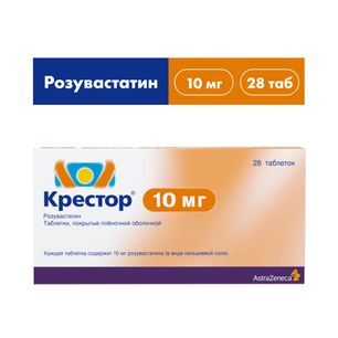 Крестор 10мг 28 шт. таблетки покрытые пленочной оболочкой Крестор 10мг 28 шт. таблетки покрытые пленочной оболочкой