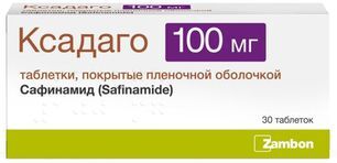 Ксадаго 100мг 30 шт. таблетки покрытые пленочной оболочкой Ксадаго 100мг 30 шт. таблетки покрытые пленочной оболочкой
