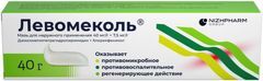 Левомеколь 40мг/г+7,5мг/г 40г мазь для наружного применения Левомеколь 40мг/г+7,5мг/г 40г мазь для наружного применения