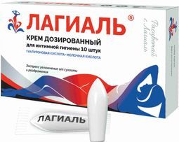 Лагиаль крем для интимной гигиены дозированный 10 шт.
