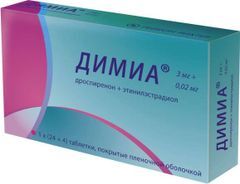 Димиа 3мг+0,02мг 28 шт. таблетки покрытые пленочной оболочкой