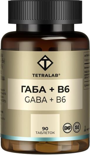 Тетралаб Габа+В6 таблетки 90 шт.