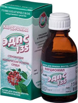 Кардиомил Эдас-135 25мл капли для приема внутрь гомеопатические Кардиомил Эдас-135 25мл капли для приема внутрь гомеопатические