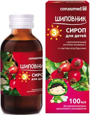 Консумед Шиповник сироп для детей 3+ 100мл Биоинвентика Консумед Шиповник сироп для детей 3+ 100мл Биоинвентика