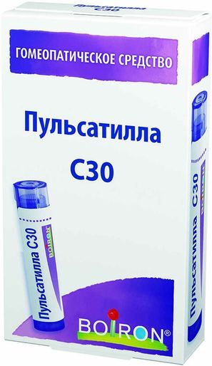 Пульсатилла С30 4г гранулы гомеопатические