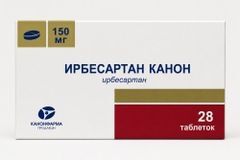 Ирбесартан-Канон 150мг 28 шт. таблетки Ирбесартан-Канон 150мг 28 шт. таблетки