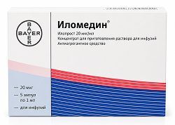 Иломедин 20мкг/мл 1мл 5 шт. концентрат для приготовления раствора для инфузий