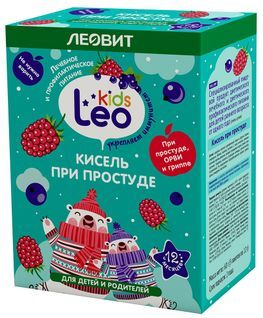 Леовит Лео Кидс кисель для детей при простуде 12г 5 шт.