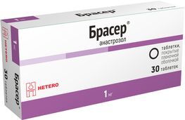 Брасер 1мг 30 шт. таблетки покрытые пленочной оболочкой Брасер 1мг 30 шт. таблетки покрытые пленочной оболочкой
