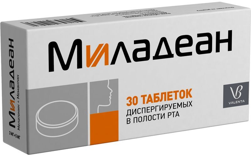 Миладеан 3мг+5мг 30 шт. таблетки диспергируемые в полости рта, фото №3