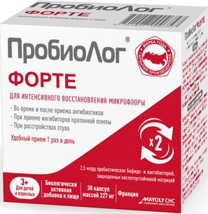 Пробиолог Форте капсулы 227мг 30 шт.