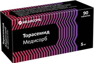 Торасемид медисорб 5мг 90 шт. таблетки Торасемид медисорб 5мг 90 шт. таблетки